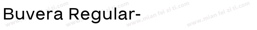 Buvera Regular字体转换